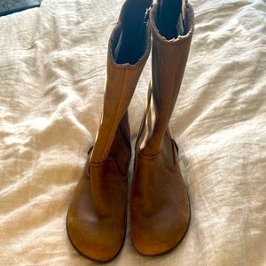 Merrell womens tall brown leather boots - waterproof size 9